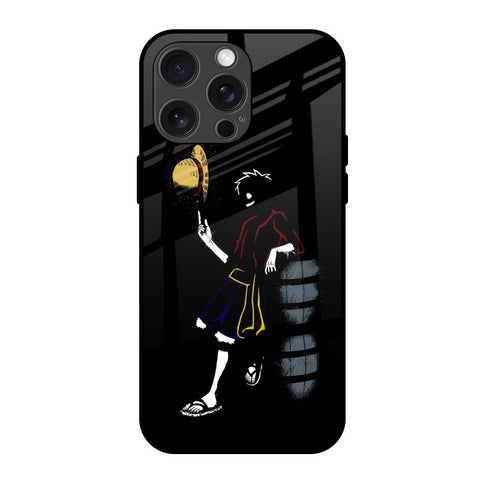 Luffy Line Art Glossy Case for iPhone 15 Pro Max