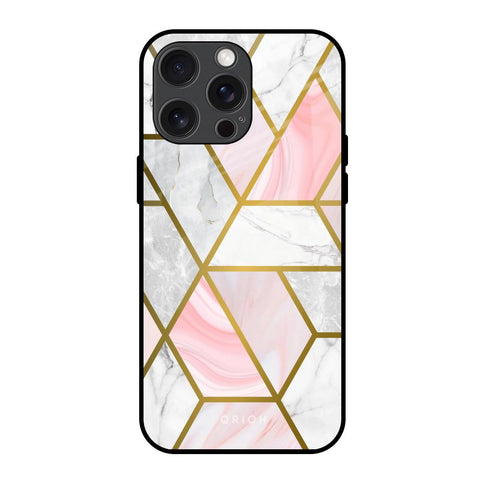 Geometrical Marble Glossy Case for iPhone 15 Pro Max