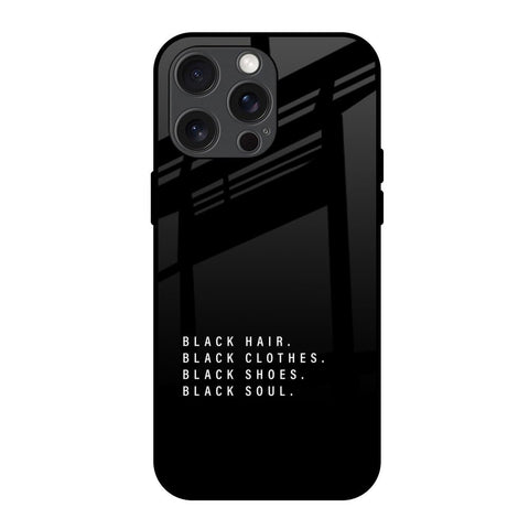 Black Soul Glossy Case for iPhone 15 Pro Max
