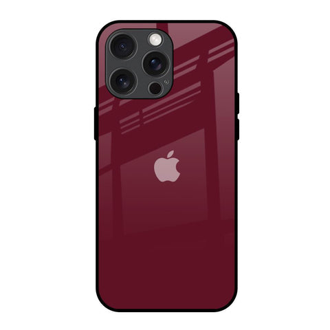 Classic Burgundy Glossy Case for iPhone 15 Pro Max