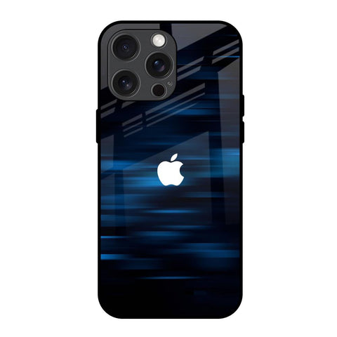 Blue Rough Abstract Glossy Case for iPhone 15 Pro Max