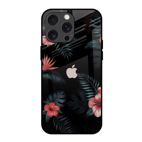 Tropical Art Flower Glossy Case for iPhone 15 Pro Max