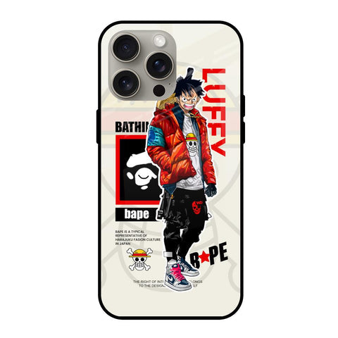 Bape Luffy Glossy Case for iPhone 15 Pro Max