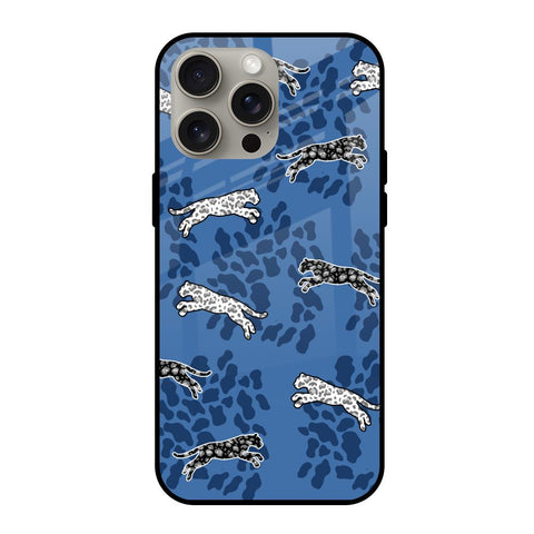 Blue Cheetah Glossy Case for iPhone 15 Pro Max