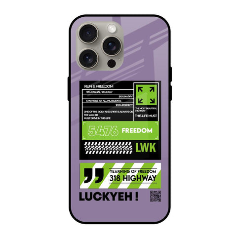 Run & Freedom Glossy Case for iPhone 15 Pro Max