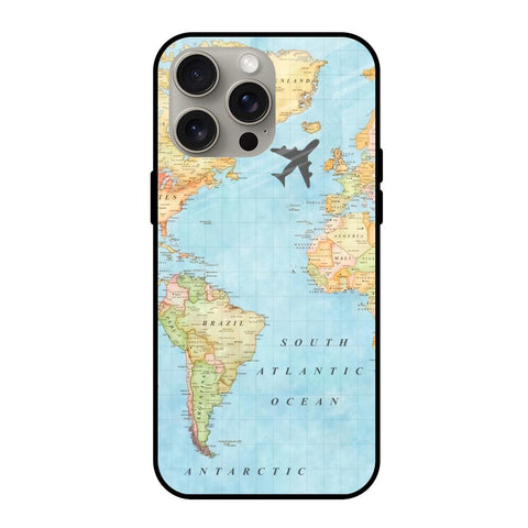 Travel Map Glossy Case for iPhone 15 Pro Max