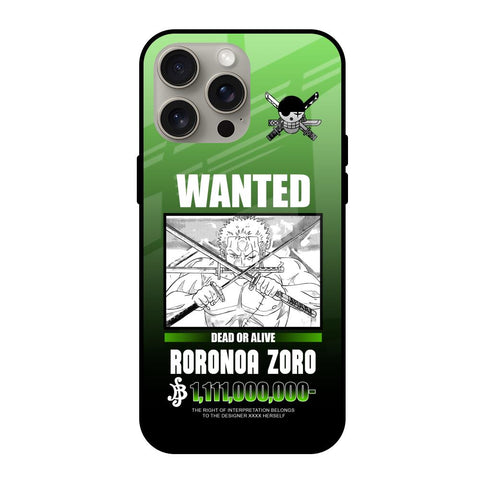Zoro Wanted Glossy Case for iPhone 15 Pro Max