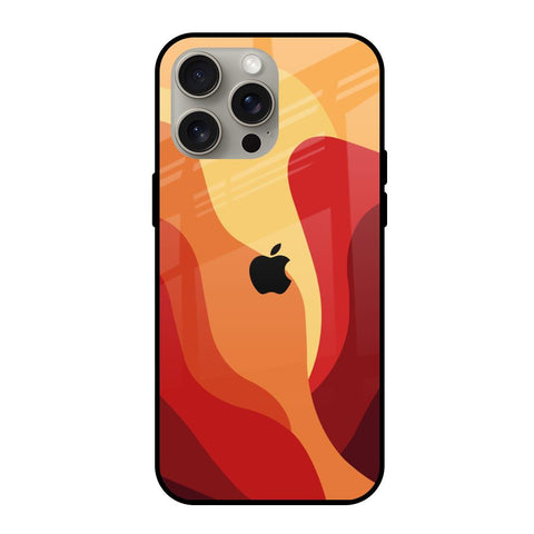 Magma Color Pattern Glossy Case for iPhone 15 Pro Max