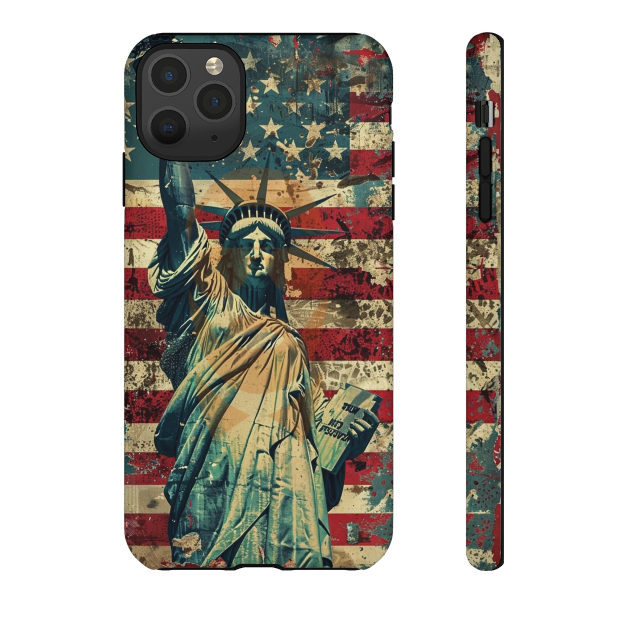 Vintage Liberty Premium Tough Shining Phone Case (Double Layer) Available For All iPhone Models