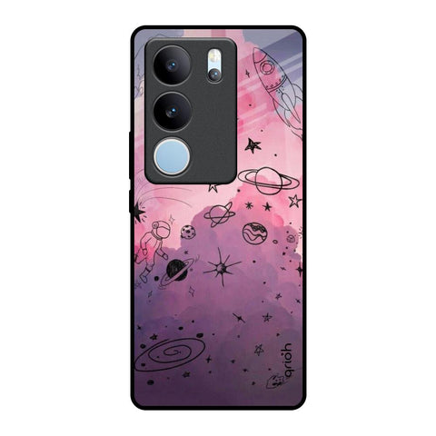 Space Doodles Glossy Case for Vivo V29 5G