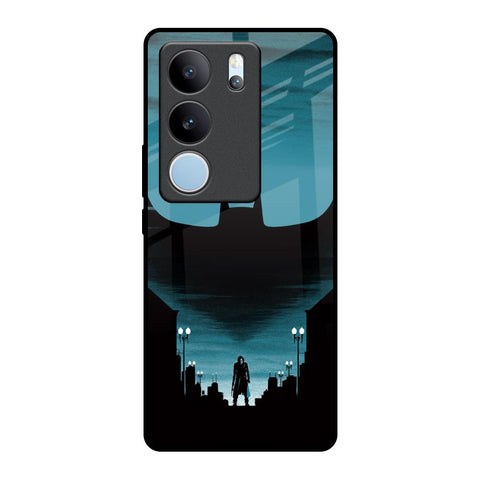Cyan Bat Glossy Case for Vivo V29 5G
