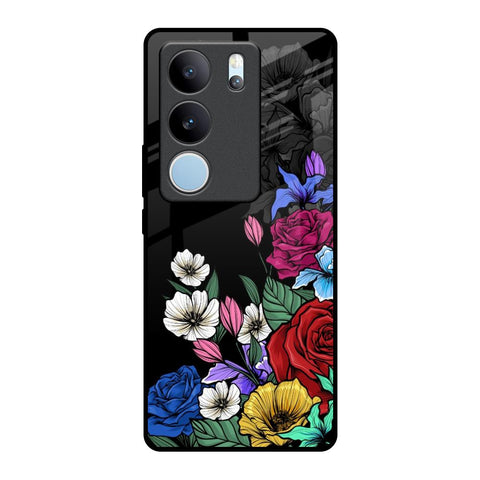 Rose Flower Bunch Art Glossy Case for Vivo V29 5G
