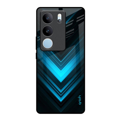 Vertical Blue Arrow Glossy Case For Vivo V29 5G