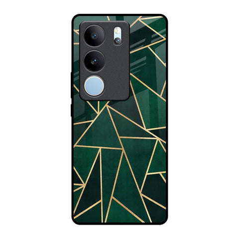 Abstract Green Glossy Case For Vivo V29 5G