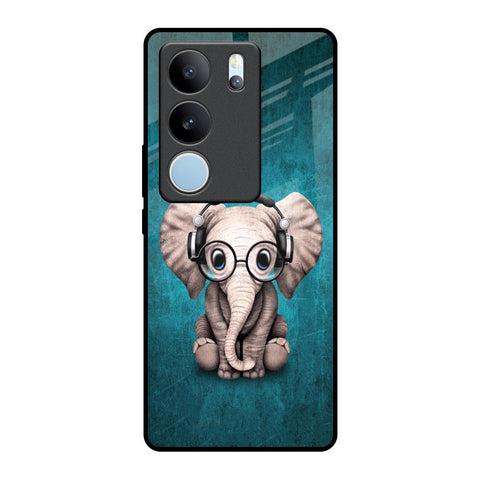 Adorable Baby Elephant Glossy Case For Vivo V29 5G