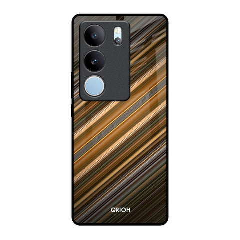 Diagonal Slash Pattern Glossy Case for Vivo V29 5G
