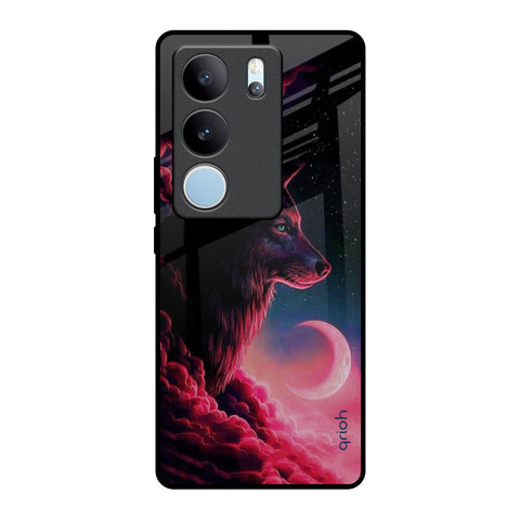 Moon Wolf Glossy Case for Vivo V29 5G