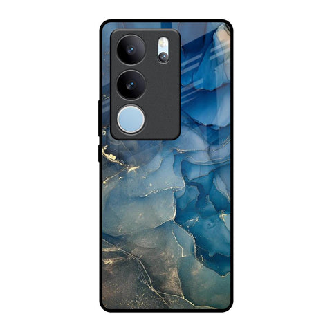 Blue Cool Marble Glossy Case for Vivo V29 5G
