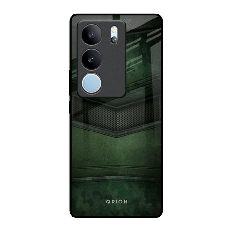 Green Leather Glossy Case for Vivo V29 5G