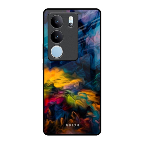 Multicolor Oil Painting Glossy Case for Vivo V29 5G