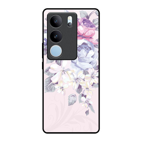Elegant Floral Glossy Case for Vivo V29 5G