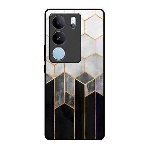 Tricolor Pattern Glossy Case for Vivo V29 5G