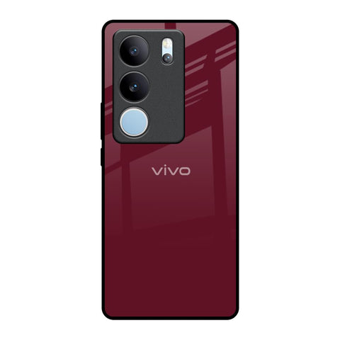 Classic Burgundy Glossy Case for Vivo V29 5G