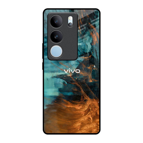 Golden Splash Glossy Case for Vivo V29 5G