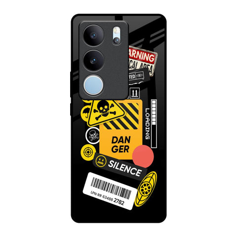 Danger Signs Glossy Case for Vivo V29 Pro 5G