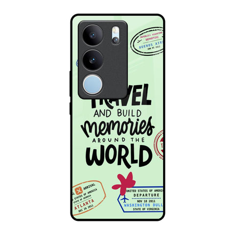 Travel Stamps Glossy Case for Vivo V29 Pro 5G