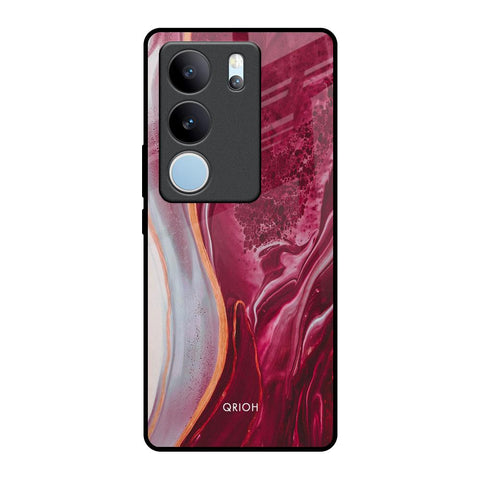 Crimson Ruby Glossy Case for Vivo V29 Pro 5G