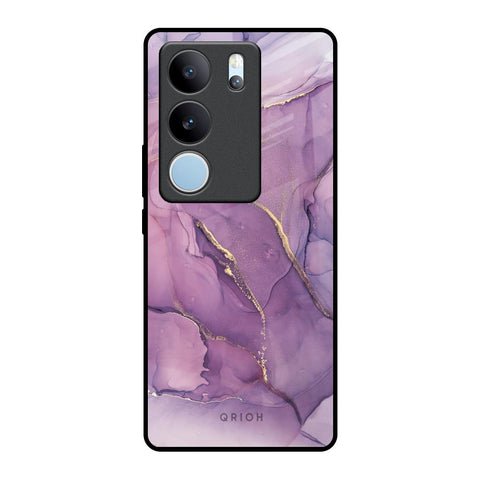 Purple Gold Marble Glossy Case for Vivo V29 Pro 5G