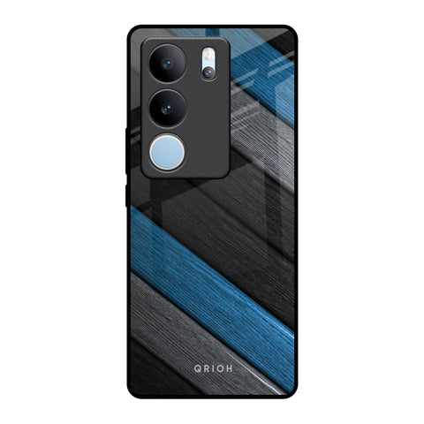 Multicolor Wooden Effect Glossy Case for Vivo V29 Pro 5G