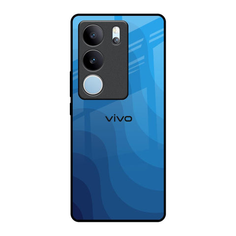 Blue Wave Abstract Glossy Case for Vivo V29 Pro 5G