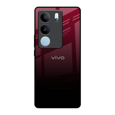 Wine Red Glossy Case For Vivo V29 Pro 5G