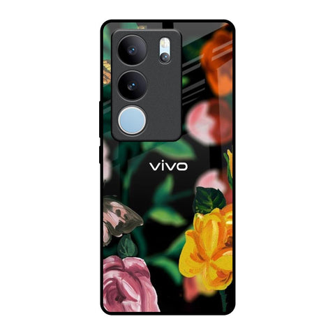 Flowers & Butterfly Glossy Case for Vivo V29 Pro 5G