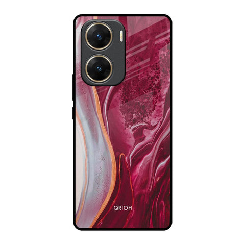 Crimson Ruby Glossy Case for Vivo V29e 5G