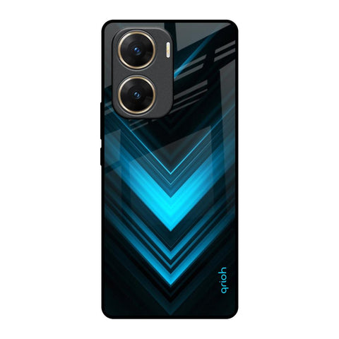 Vertical Blue Arrow Glossy Case For Vivo V29e 5G