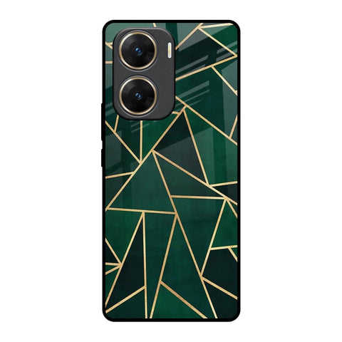 Abstract Green Glossy Case For Vivo V29e 5G