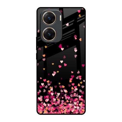 Heart Rain Fall Glossy Case For Vivo V29e 5G
