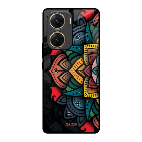 Retro Gorgeous Flower Glossy Case for Vivo V29e 5G