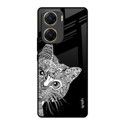 Kitten Mandala Glossy Case for Vivo V29e 5G