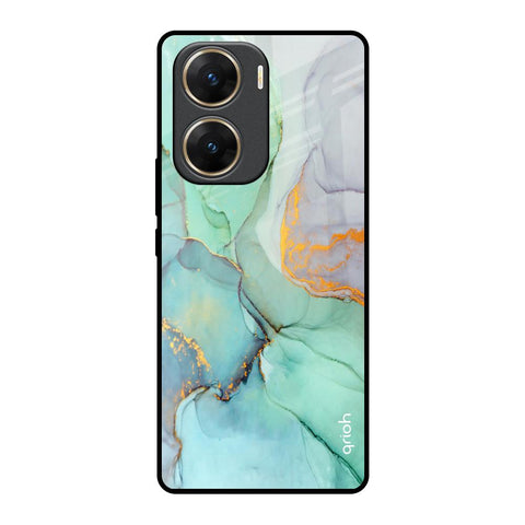 Green Marble Glossy Case for Vivo V29e 5G