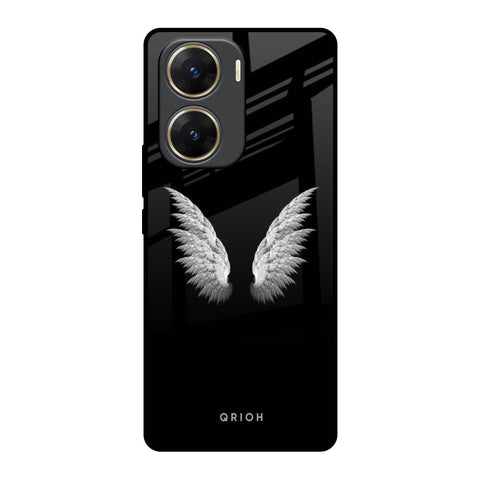 White Angel Wings Glossy Case for Vivo V29e 5G