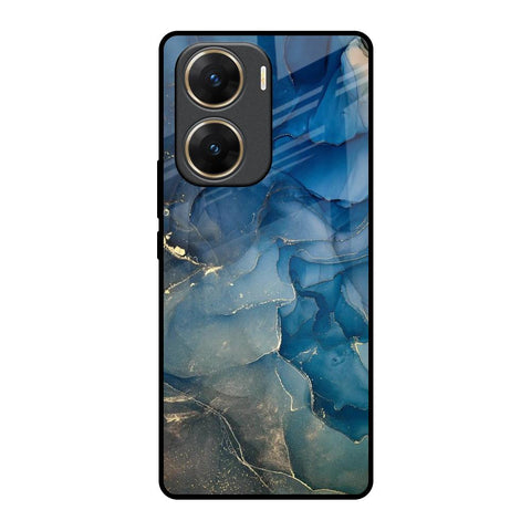 Blue Cool Marble Glossy Case for Vivo V29e 5G