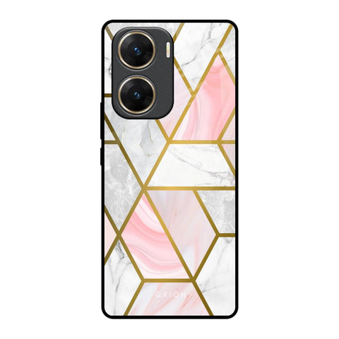 Geometrical Marble Glossy Case for Vivo V29e 5G