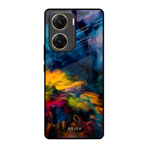 Multicolor Oil Painting Glossy Case for Vivo V29e 5G