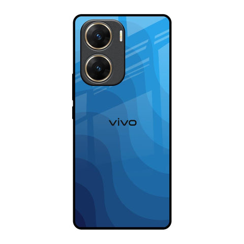 Blue Wave Abstract Glossy Case for Vivo V29e 5G
