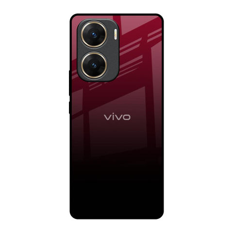 Wine Red Glossy Case For Vivo V29e 5G