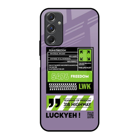 Run & Freedom Glossy Case for Samsung Galaxy F34 5G